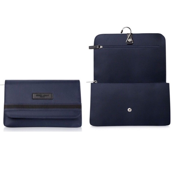 GIORGIO ARMANI Luxury Toiletry Grooming BAG POUCH NEW - Picture 1 of 8